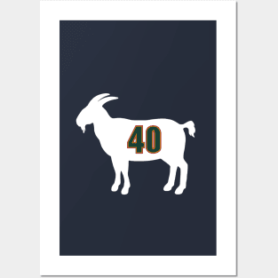 Shawn Kemp Seattle Goat Qiangy Posters and Art